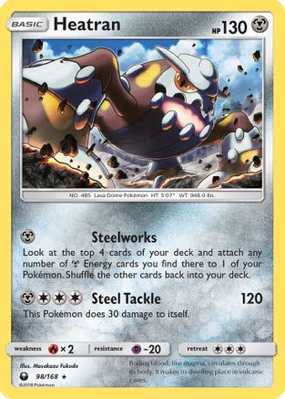 Heatran 98/168 - SM  Celestial Storm Reverse Holofoil