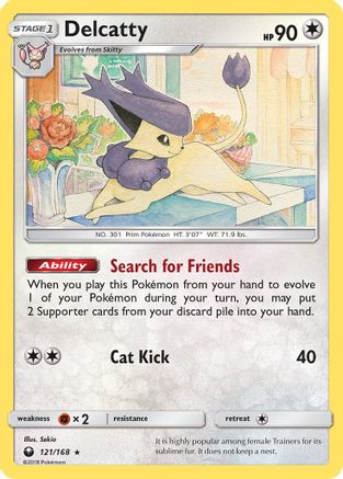 Delcatty 121/168 - SM  Celestial Storm Holofoil