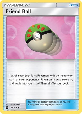 Friend Ball 131/168 - SM  Celestial Storm Reverse Holofoil