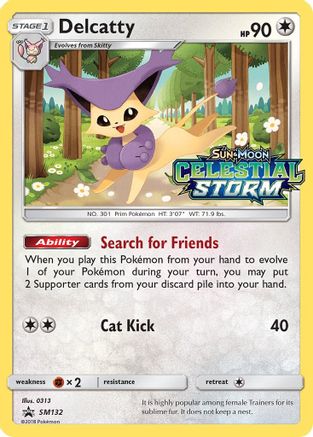 Delcatty - SM132 (Prerelease) SM132/248 - SM Promos Holofoil