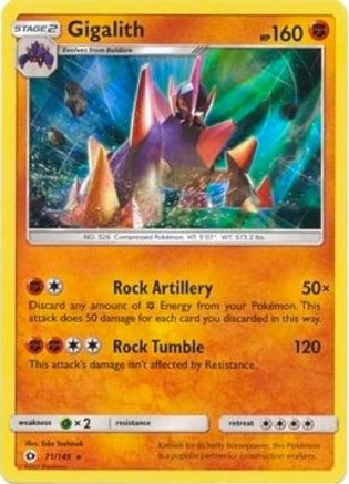 Gigalith - 71/149 (Cosmos Holo) 71 - Blister Exclusives Holofoil