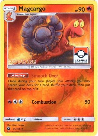 Magcargo - 24/168 (Pokemon League) [3rd Place] 24 - League & Championship Cards Reverse Holofoil