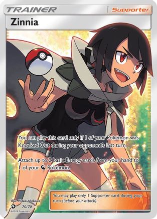 Zinnia (Full Art) 70/70 - Dragon Majesty Holofoil