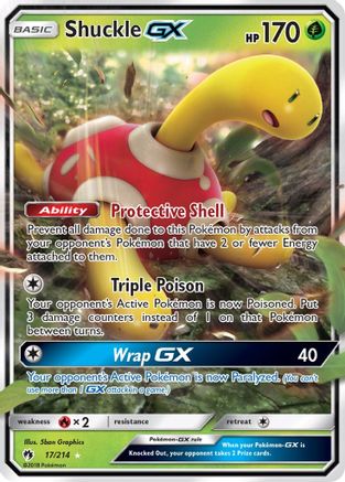 Shuckle GX 17/214 - SM  Lost Thunder Holofoil