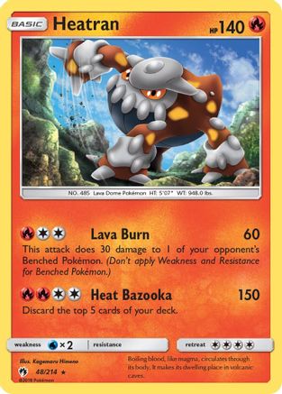 Heatran 48/214 - SM  Lost Thunder Holofoil