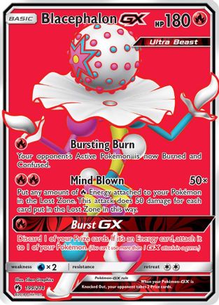 Blacephalon GX (Full Art) 199/214 - SM  Lost Thunder Holofoil