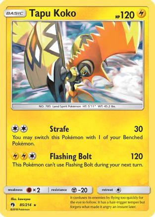 Tapu Koko 85/214 - SM  Lost Thunder Holofoil