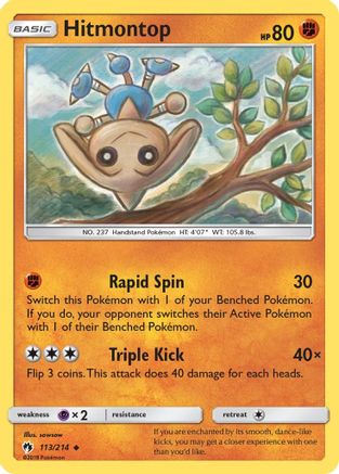 Hitmontop 113/214 - SM  Lost Thunder