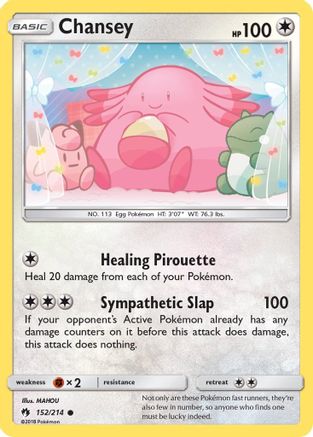 Chansey 152/214 - SM  Lost Thunder