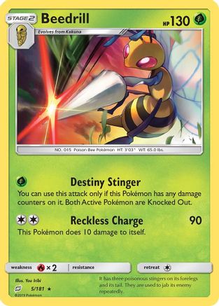 Beedrill 5/181 - SM  Team Up Reverse Holofoil
