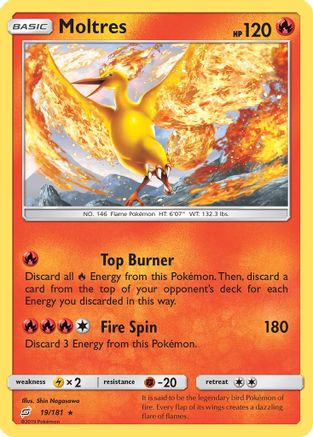 Moltres 19/181 - SM  Team Up Holofoil