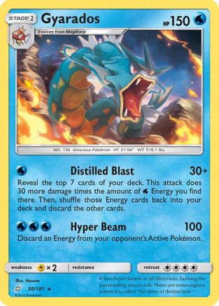 Gyarados 30/181 - SM  Team Up Reverse Holofoil