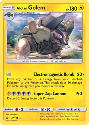 Alolan Golem 37/181 - SM  Team Up