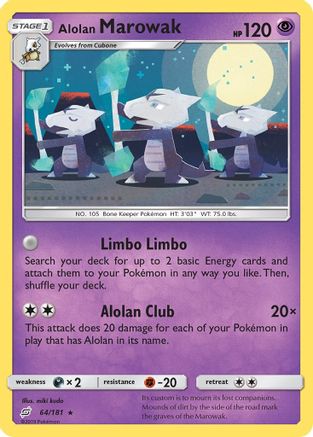 Alolan Marowak 64/181 - SM  Team Up