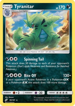 Tyranitar 85/181 - SM  Team Up Reverse Holofoil