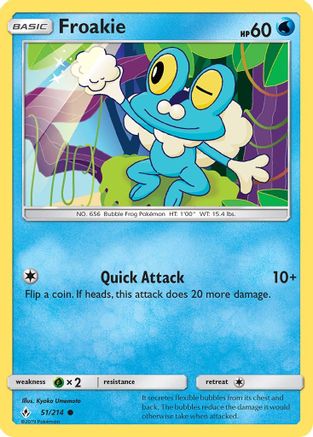 Froakie 51/214 - SM  Unbroken Bonds Reverse Holofoil