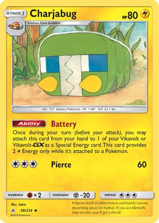 Charjabug 58/214 - SM  Unbroken Bonds