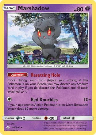 Marshadow 81/214 - SM  Unbroken Bonds Reverse Holofoil