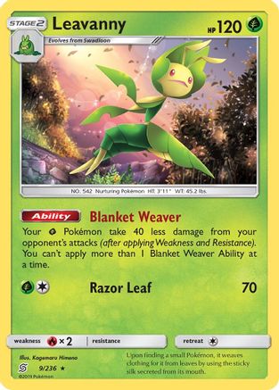 Leavanny 9/236 - SM  Unified Minds Reverse Holofoil