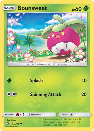 Bounsweet 17/236 - SM  Unified Minds Reverse Holofoil