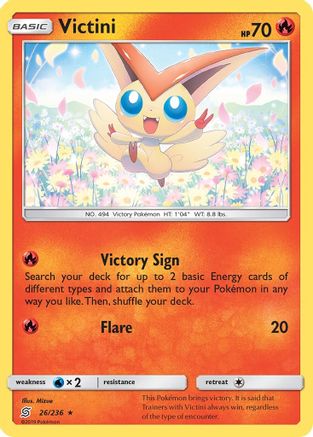 Victini 26/236 - SM  Unified Minds Holofoil