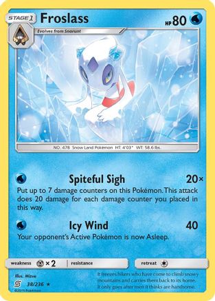 Froslass 38/236 - SM  Unified Minds Holofoil
