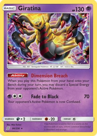 Giratina 86/236 - SM  Unified Minds Holofoil