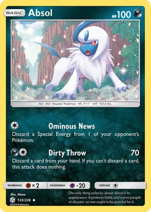 Absol 133/236 - SM  Cosmic Eclipse
