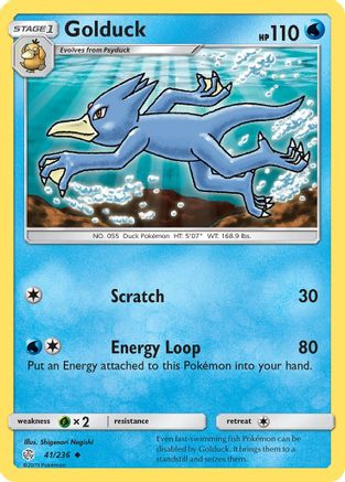 Golduck 41/236 - SM  Cosmic Eclipse Reverse Holofoil