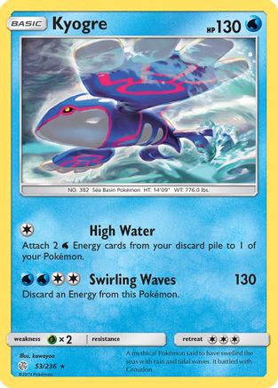 Kyogre 53/236 - SM  Cosmic Eclipse