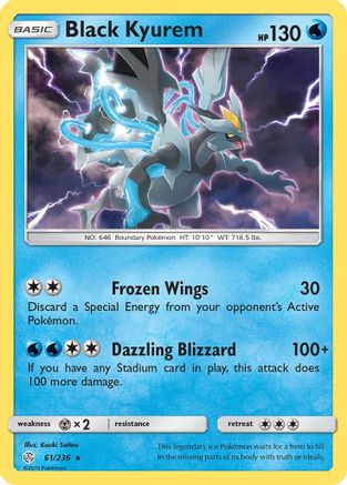 Black Kyurem 61/236 - SM  Cosmic Eclipse Reverse Holofoil