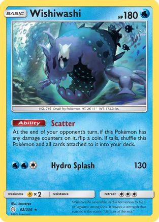 Wishiwashi 62/236 - SM  Cosmic Eclipse Reverse Holofoil
