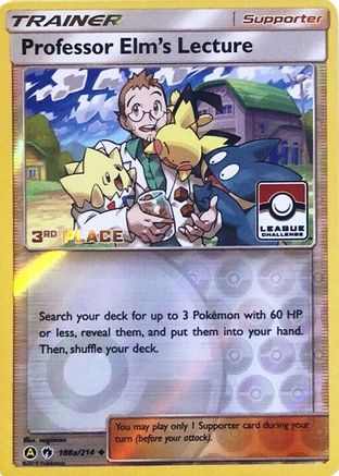 Professor Elm's Lecture - 188a/214 (League Challenge) [3rd Place] 188a - League & Championship Cards Reverse Holofoil