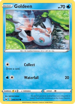 Goldeen (046) 46/202 - SWSH01 Sword & Shield Base Set Reverse Holofoil