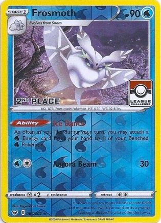 Frosmoth - 064/202 (League Challenge) [2nd Place] 64 - League & Championship Cards Reverse Holofoil