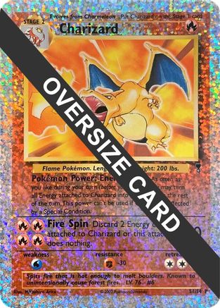 Charizard - S1/S4 (Box Topper) S1 - Jumbo Cards