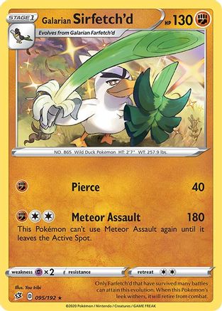 Galarian Sirfetch'd 95/192 - SWSH02 Rebel Clash Holofoil
