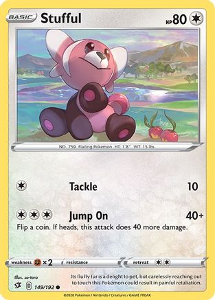 Stufful 149/192 - SWSH02 Rebel Clash Reverse Holofoil