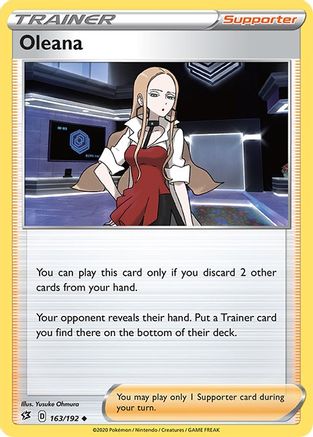 Oleana 163/192 - SWSH02 Rebel Clash Reverse Holofoil