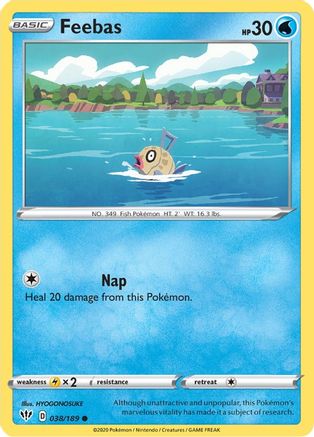 Feebas 38/189 - SWSH03 Darkness Ablaze