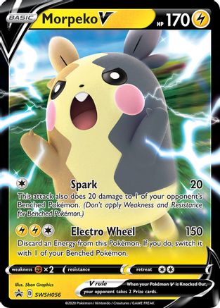Morpeko V - SWSH056 SWSH056/307 - SWSH Sword & Shield Promo Cards Holofoil