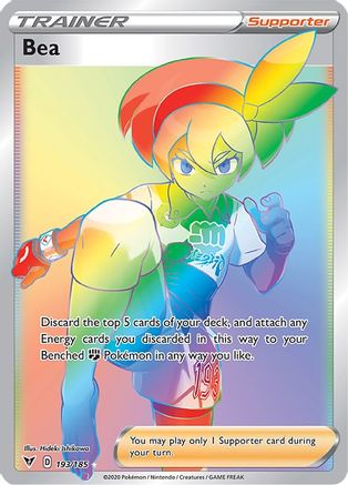 Bea (Secret) 193/185 - SWSH04 Vivid Voltage Holofoil