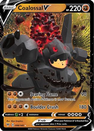 Coalossal V 98/185 - SWSH04 Vivid Voltage Holofoil
