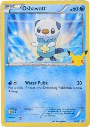 Oshawott - 21/25 21/25 - McDonalds 25th Anniversary Promos