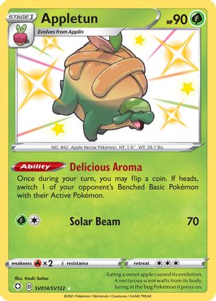 Appletun SV014/122 - Shining Fates Shiny Vault Holofoil