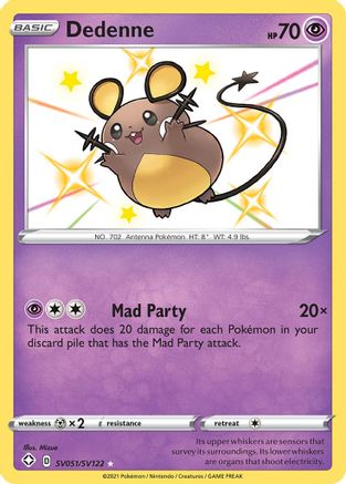 Dedenne SV051/122 - Shining Fates Shiny Vault Holofoil