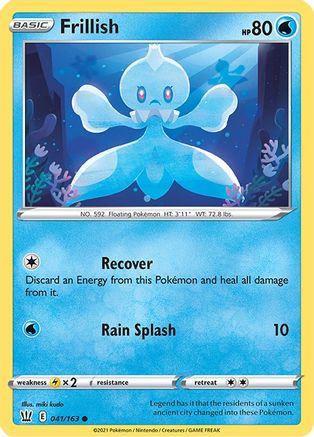 Frillish 41/163 - SWSH05 Battle Styles Reverse Holofoil