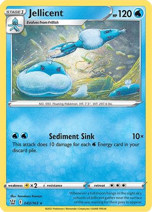 Jellicent 42/163 - SWSH05 Battle Styles Reverse Holofoil