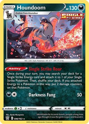 Houndoom 96/163 - SWSH05 Battle Styles Reverse Holofoil