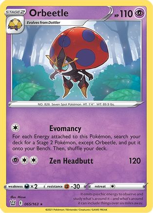 Orbeetle 65/163 - SWSH05 Battle Styles Holofoil